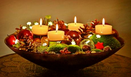 Weihnachtlicher "Hutzenohmd" bei Kerzenschein in Zwota